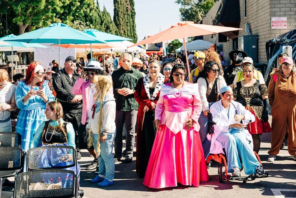 people having fun at ICAN Halloween Festival