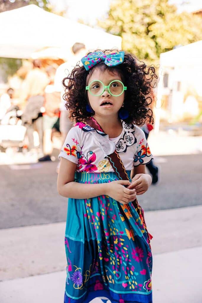 child in costume at the ICAN Halloween Festival