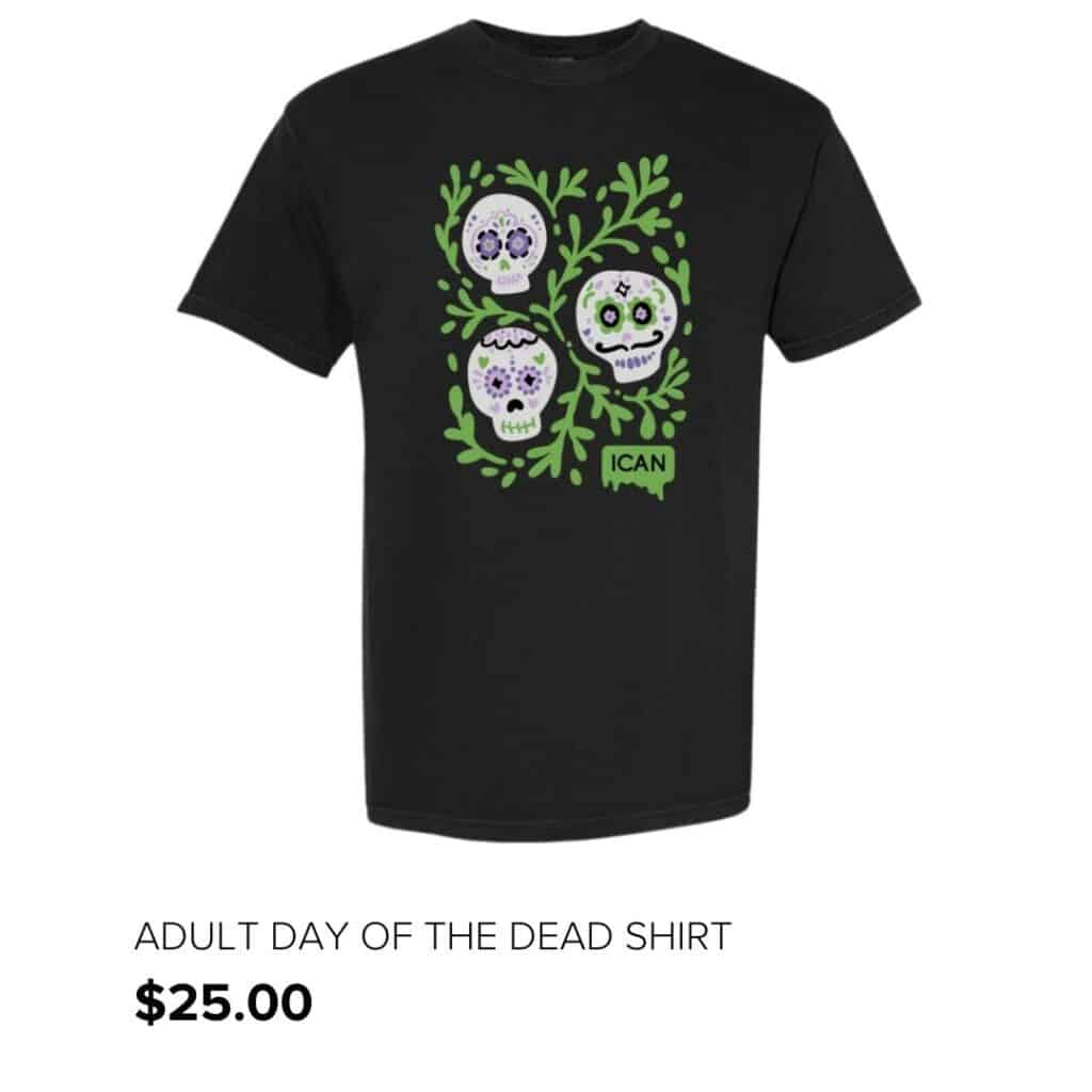 Adult Day of the Dead shirt