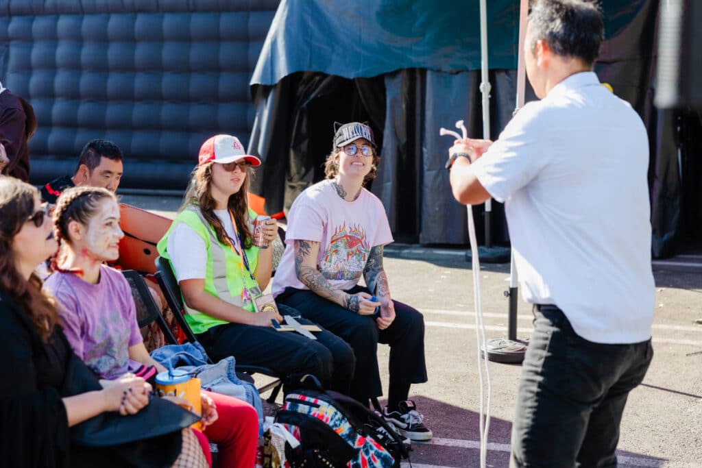 Magic show at ICAN halloween fest 2024