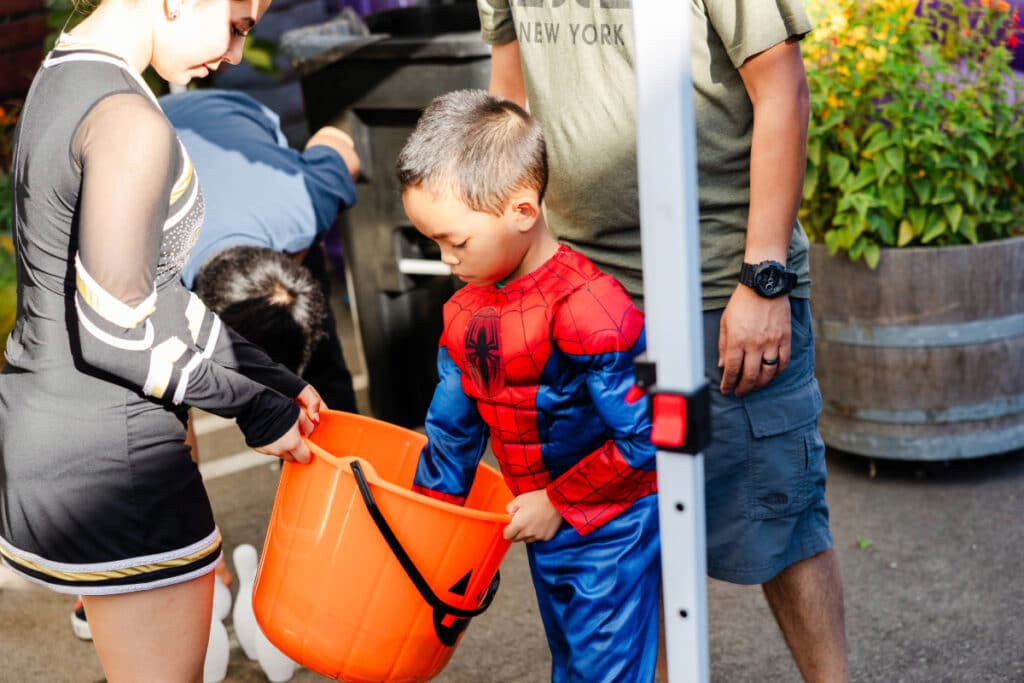 trick-or-treater at ICAN Halloween Fest 2024