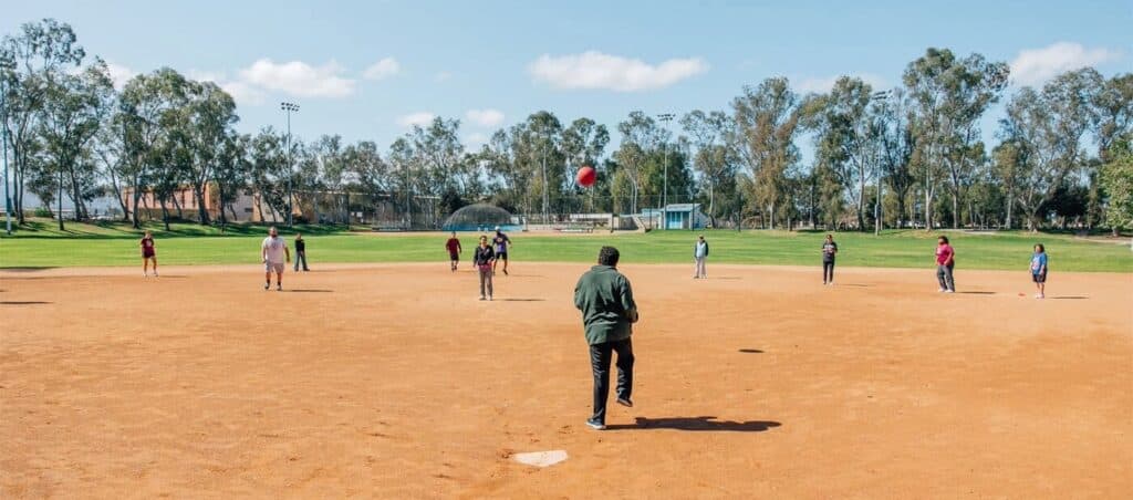 Kickball game